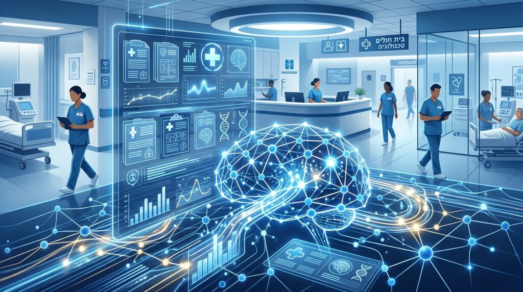 מה זה בינה מלאכותית כללית - רשת נוירונים דיגיטלית על תיקים רפואיים