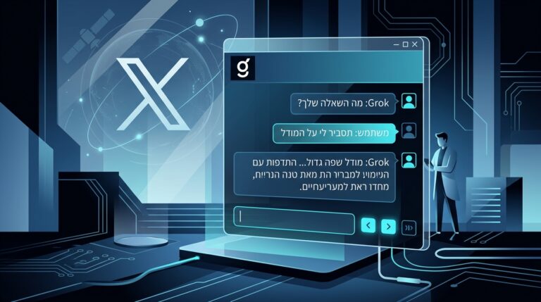 גרוק - צאט AI בעברית בחינם של אילון מאסק ו-xAI