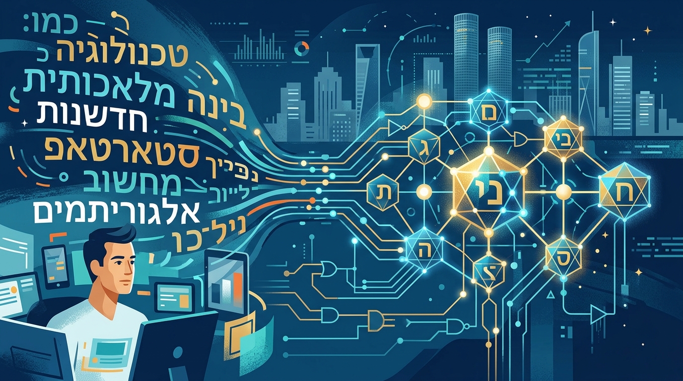 בינה מלאכותית בעברית - כלי AI מתקדמים לשוק הישראלי ב-2026