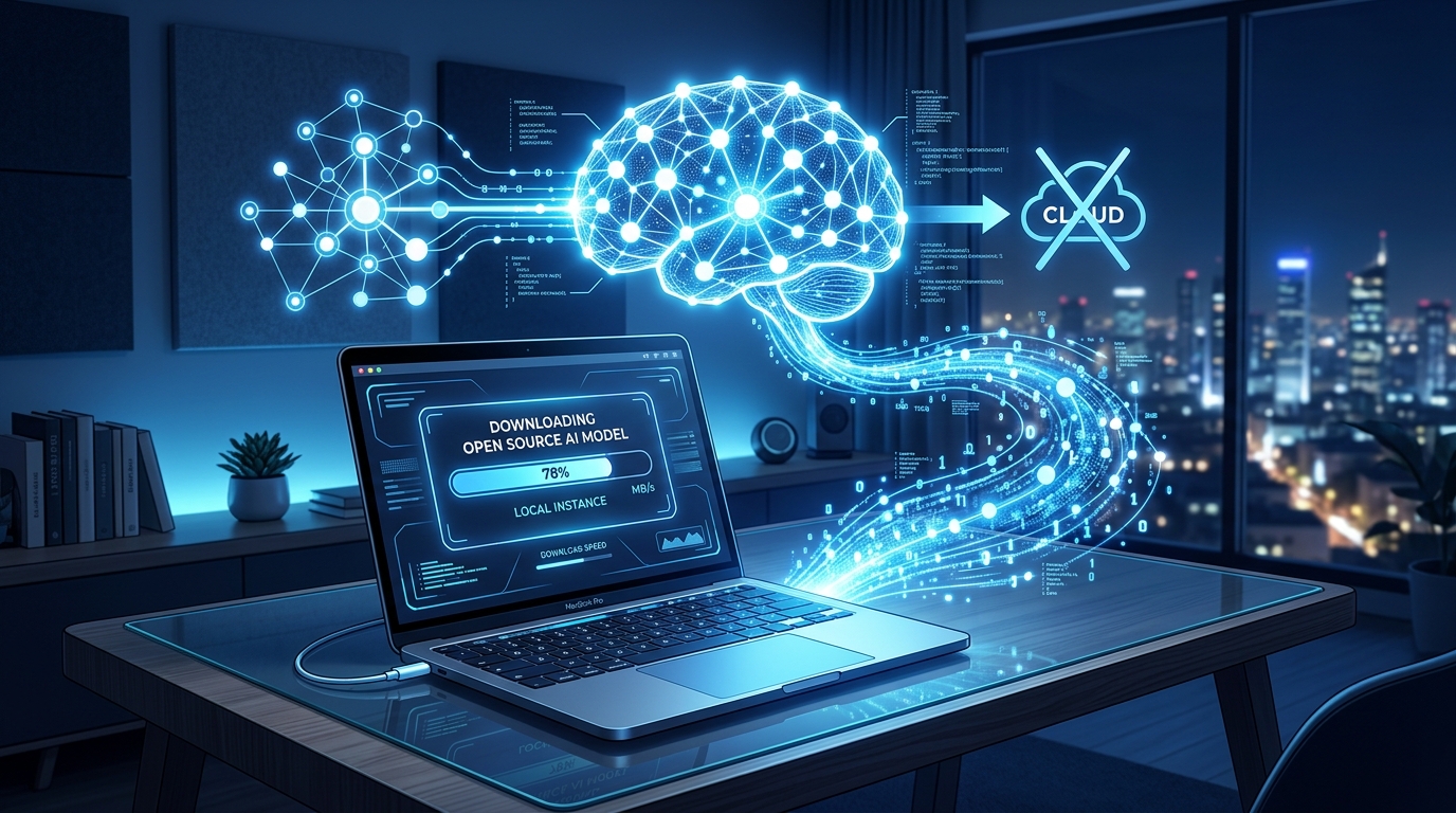 הורדת תוכנת AI בחינם למחשב מקומי ללא שרתים חיצוניים