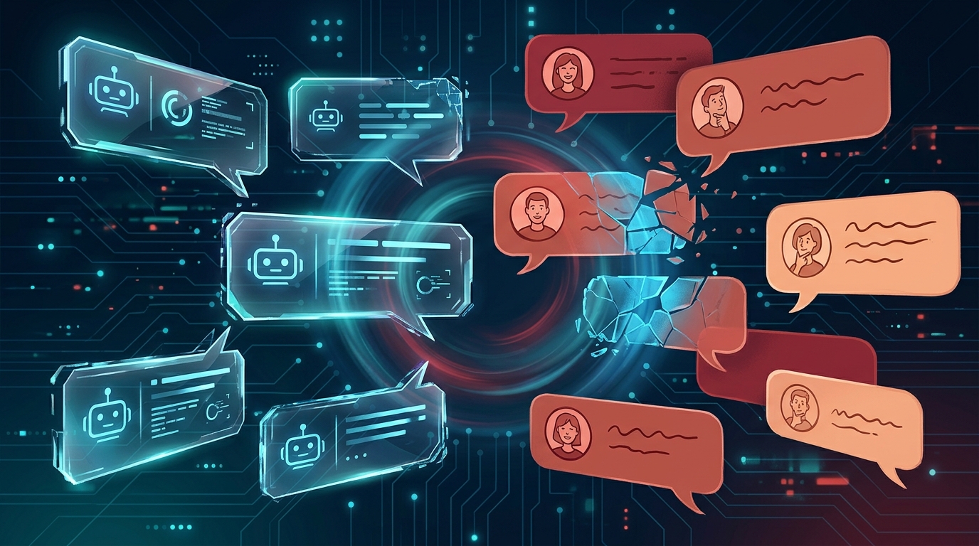 בוטים של AI מנהלים שיחות עם משתמשים אנושיים ברשתות חברתיות בלי גילוי נאות