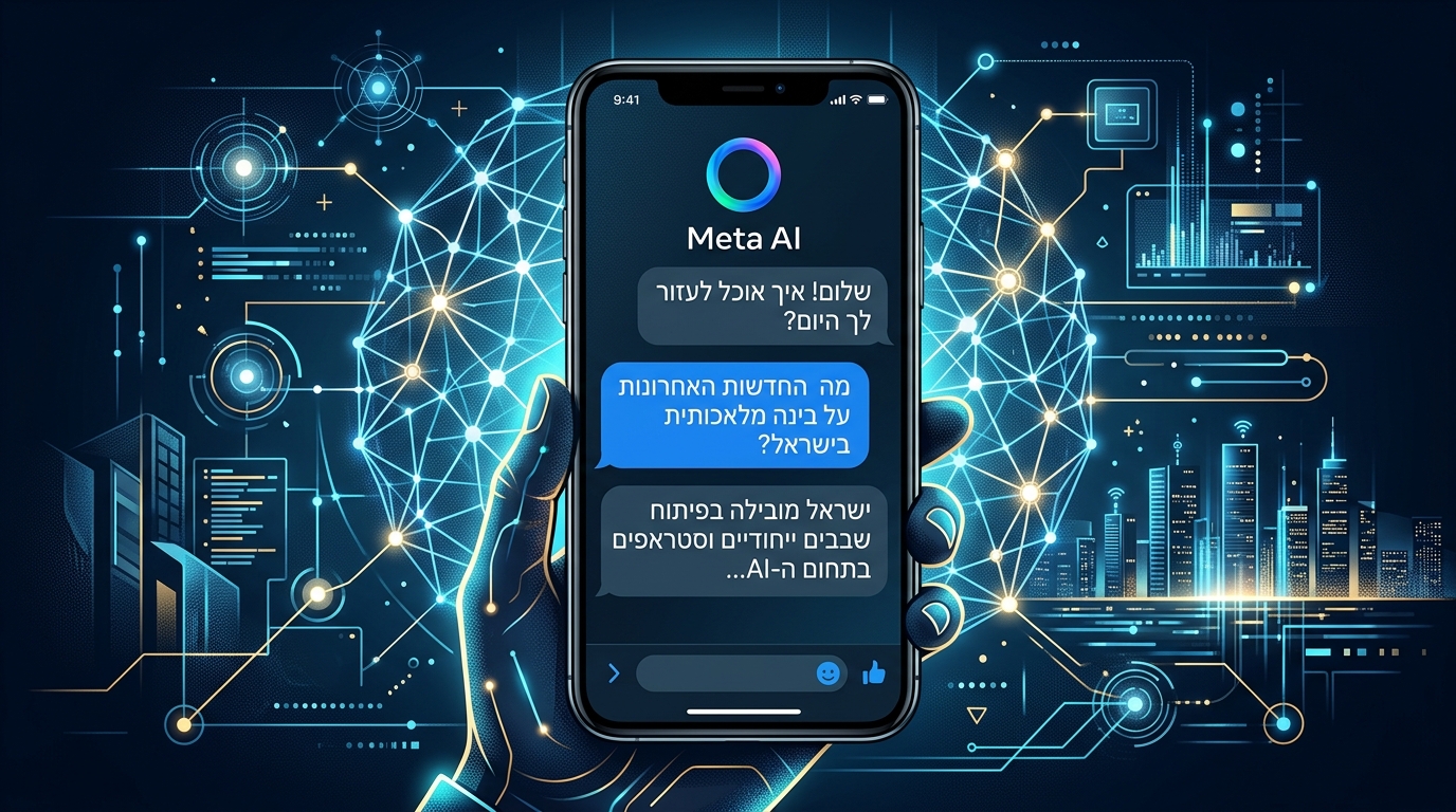 ממשק Muse Spark של מטא בינה מלאכותית על מסך סמארטפון