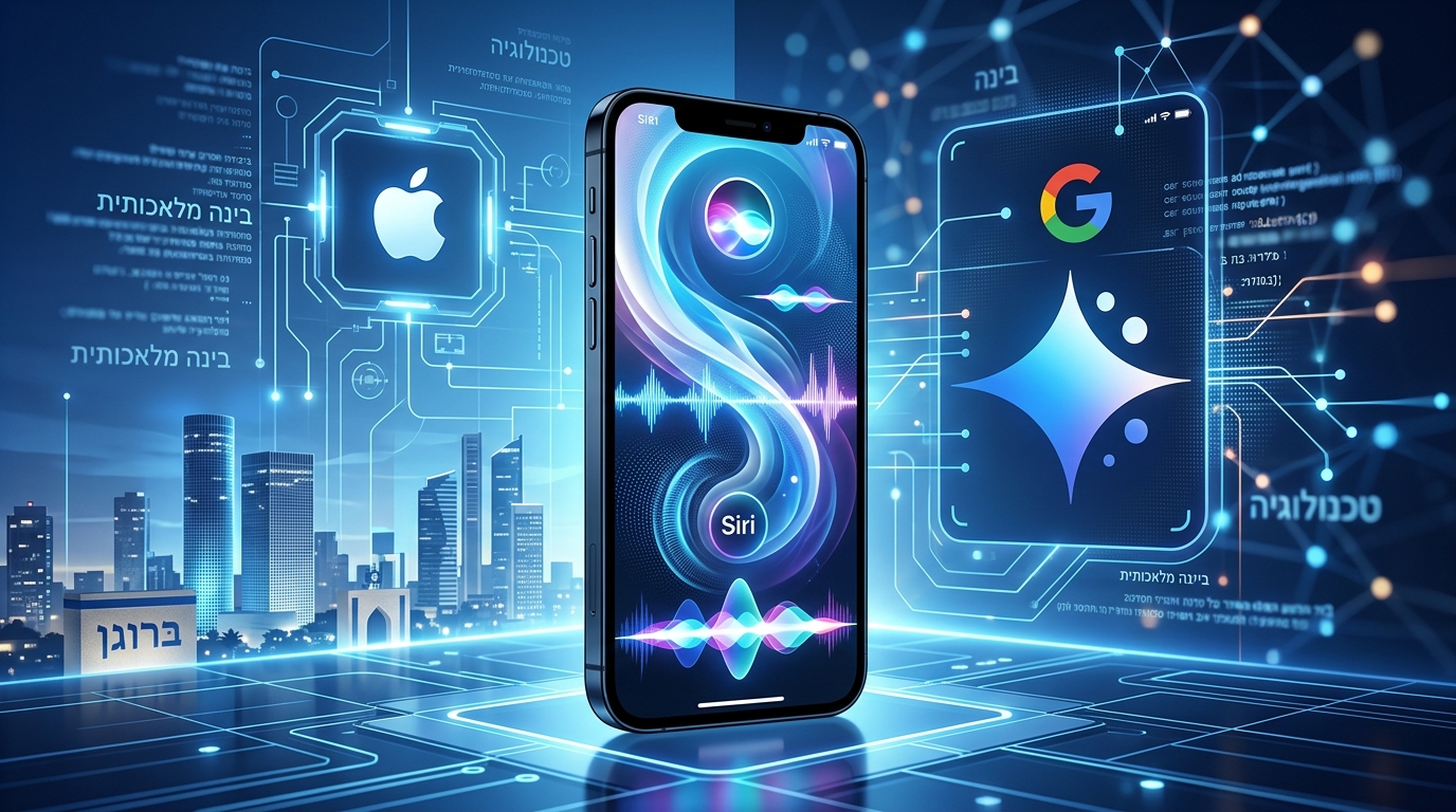 סירי שדרוג WWDC 2026 עם ג'מיני של גוגל על מסך אייפון