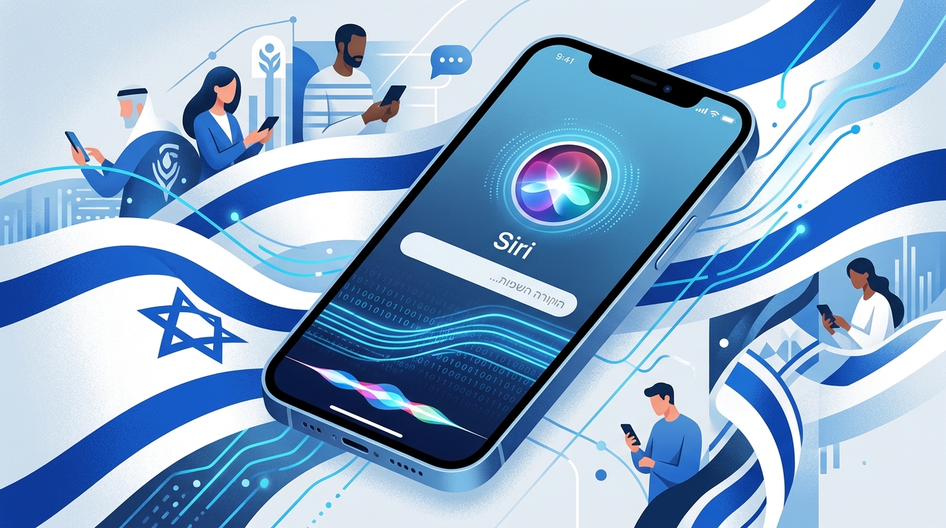 משתמשי אייפון ישראלים מחכים לסירי שדרוג WWDC 2026 בעברית